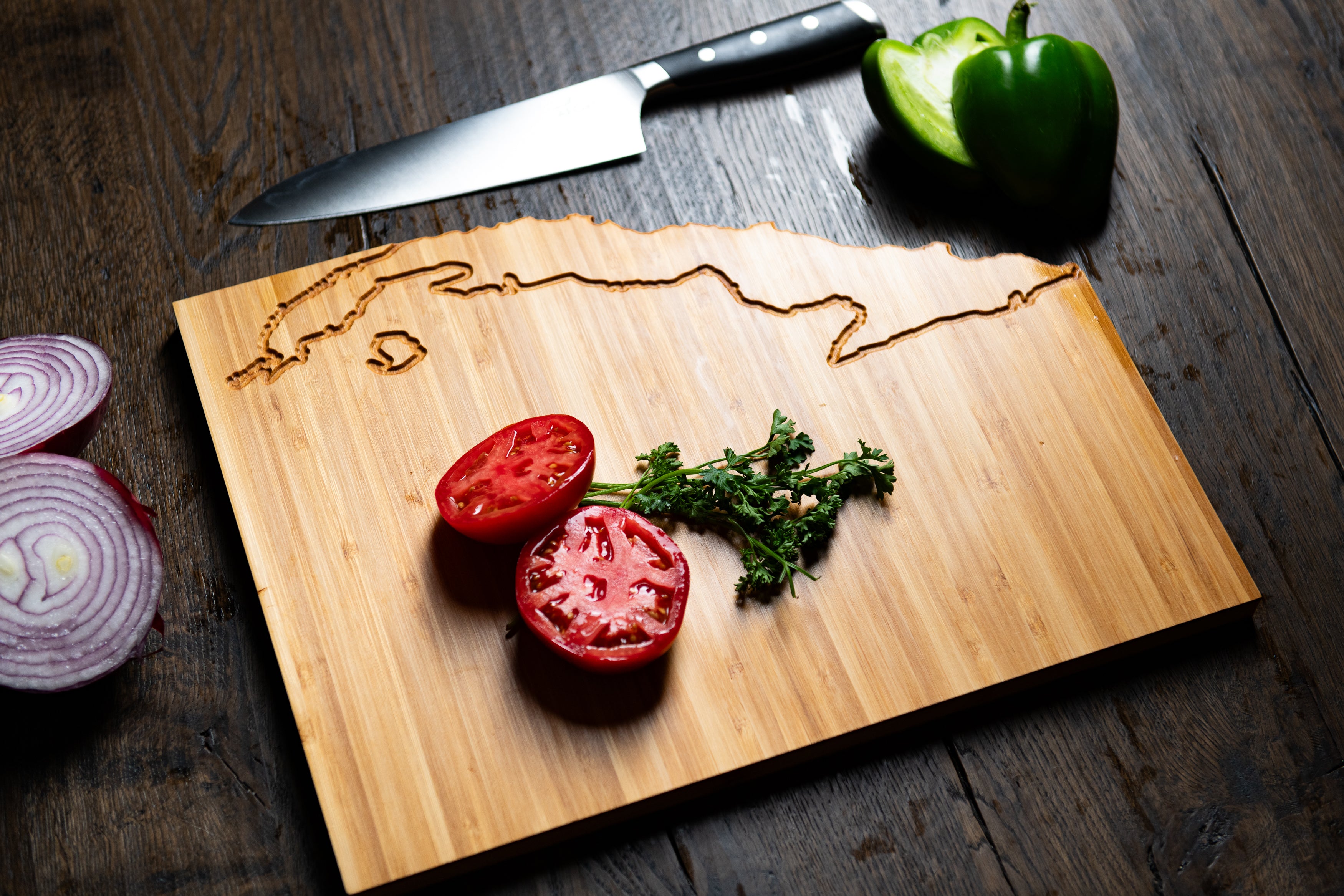 Personalized Country Cutting Board