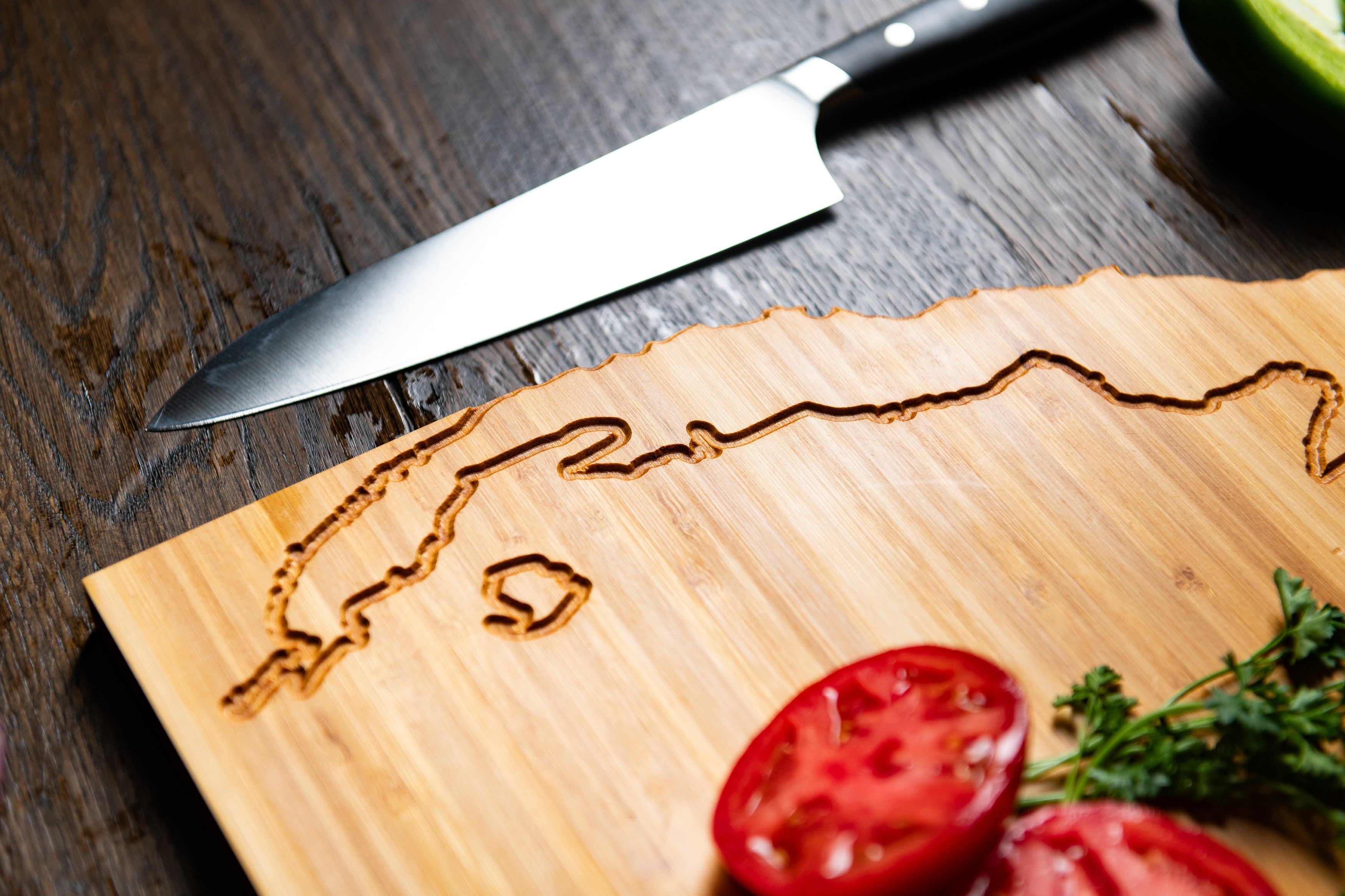 Personalized Country Cutting Board