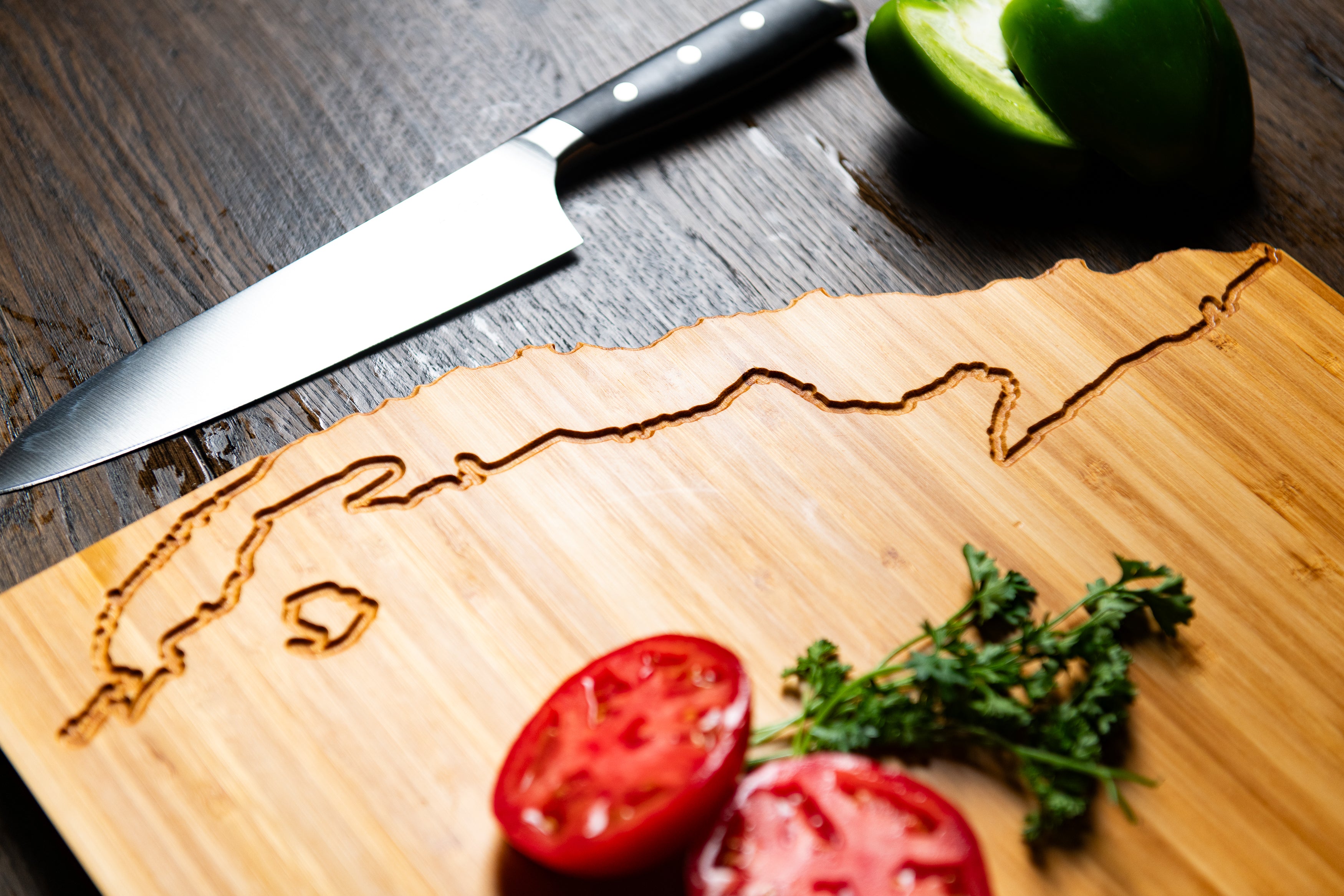 Personalized Country Cutting Board