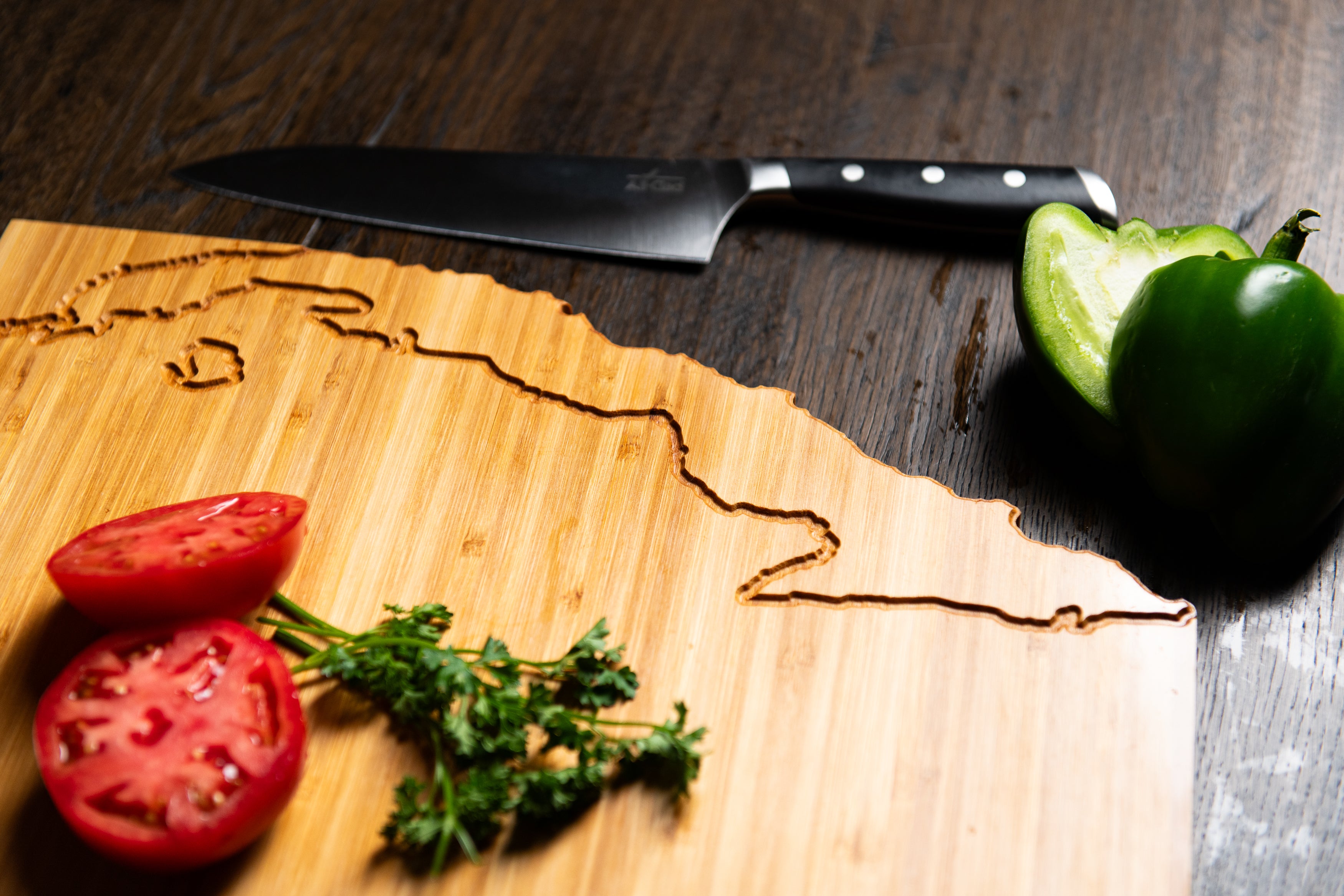 Personalized Country Cutting Board