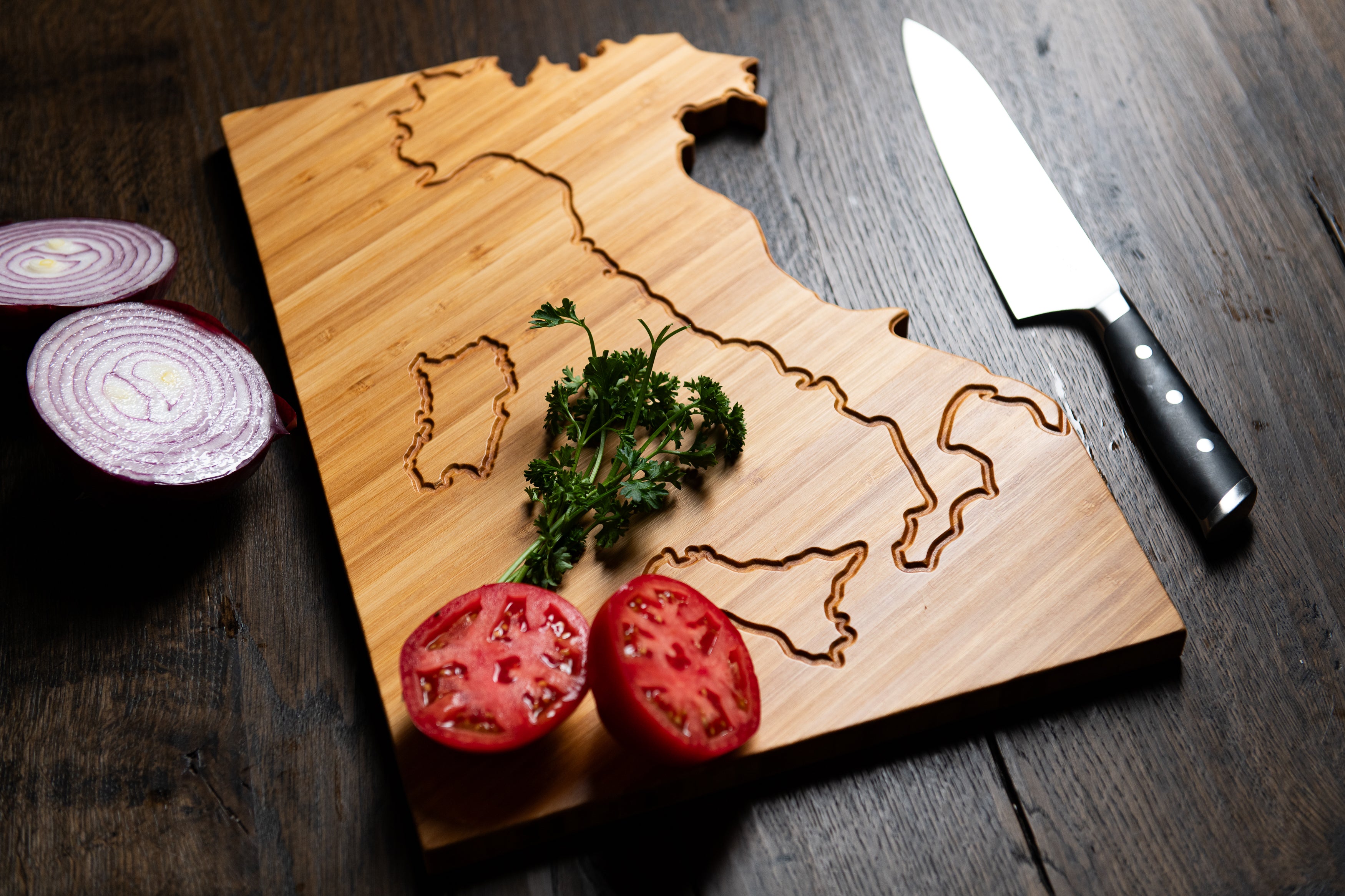 Personalized Country Cutting Board