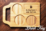 Funny Custom Engraved Charcuterie Board & Wine Tray - 45 Phrase Options