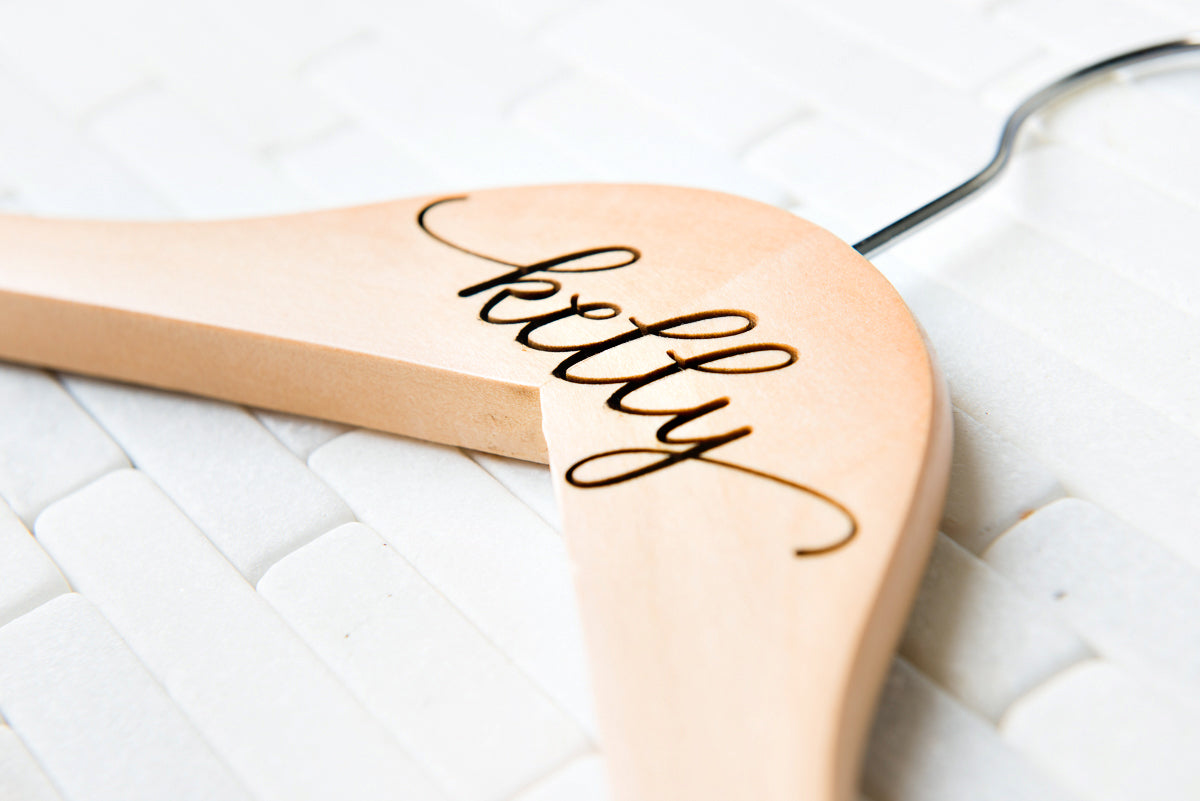 Personalized Engraved Wedding Dress Hangers