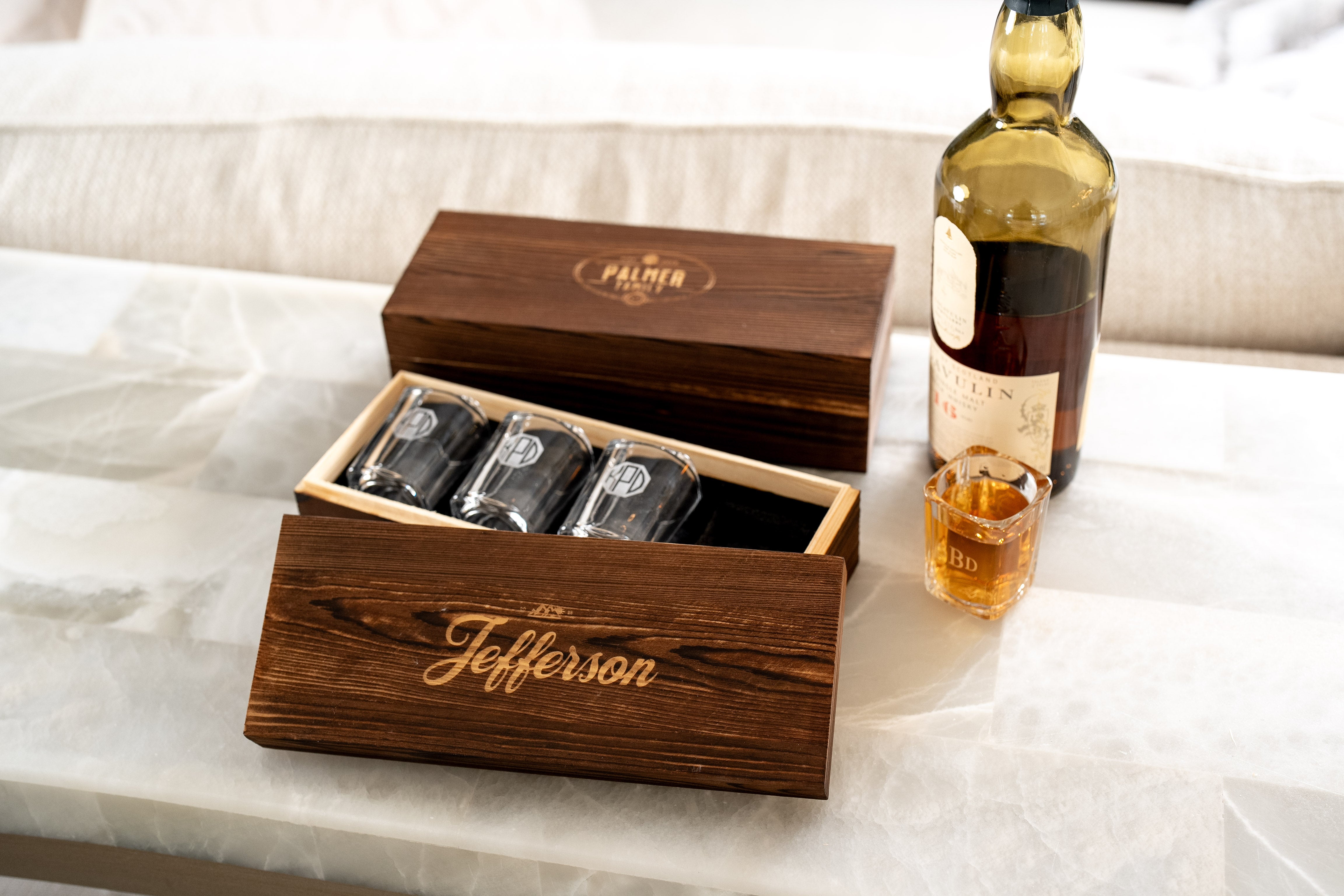 Personalized Shot Glass Gift Box Set of 4