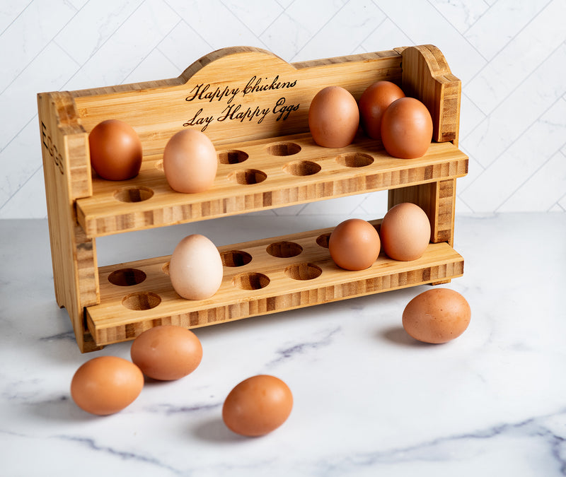 Farm Fresh Egg Holder Kit unpainted Countertop Chicken Holder 