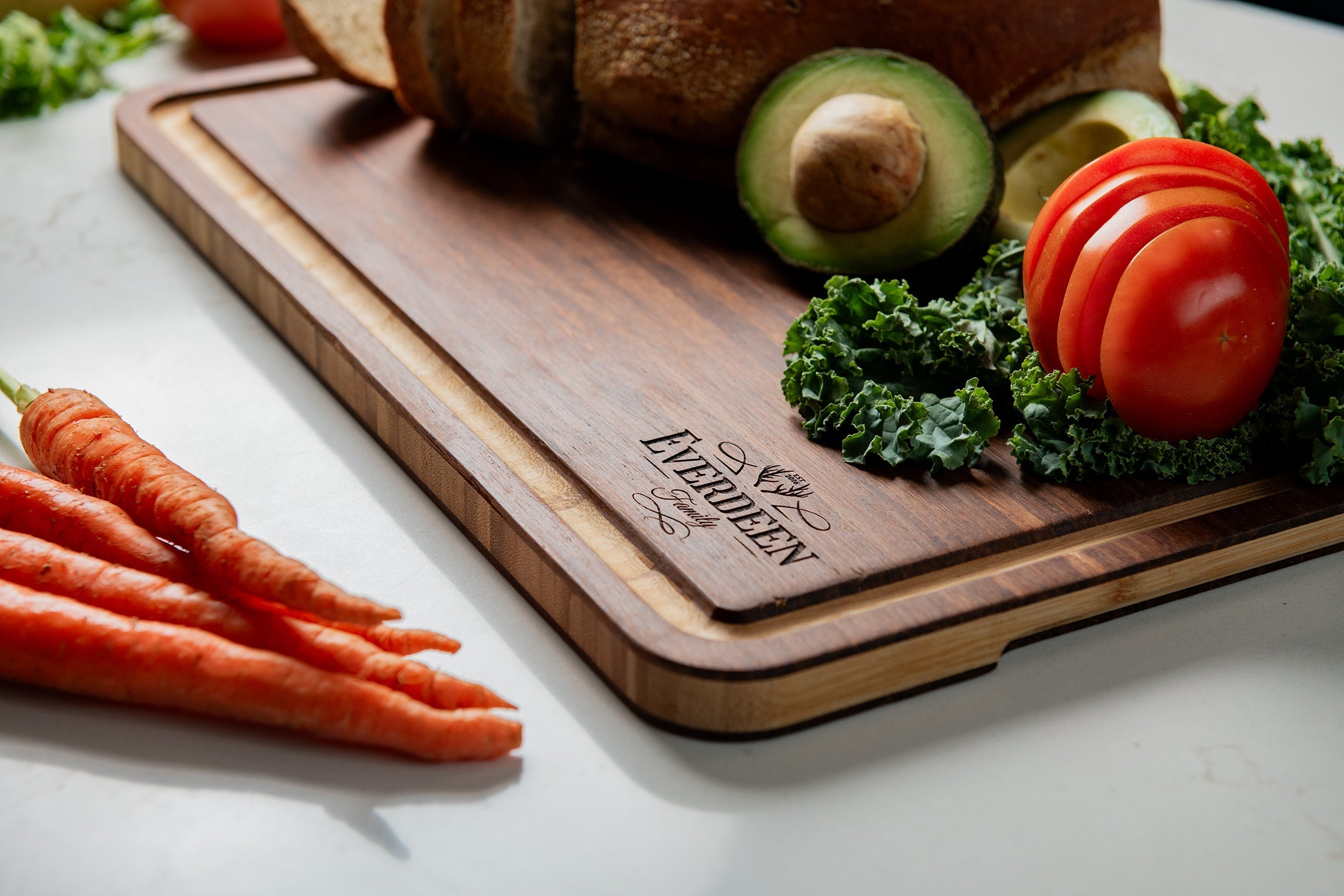 Personalized Wood Cutting Board With Juice Groove