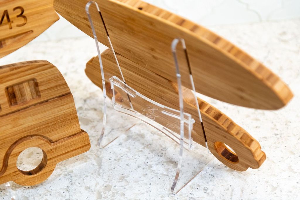 Surf n' Serve Serving and Display Shot Tray- Great for Airbnbs - Original Design with Clear Display Stand