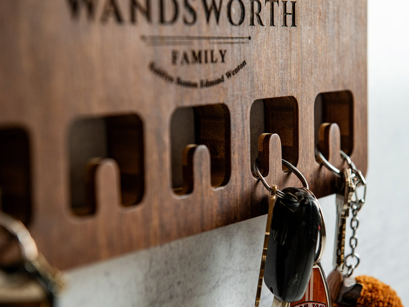 Wood Wall Mount For Keychains