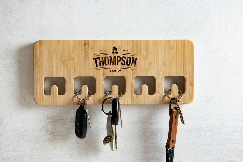 Wood Wall Mount For Keychains