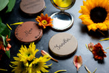 Personalized Compact Pocket Mirror - Vegan Leather