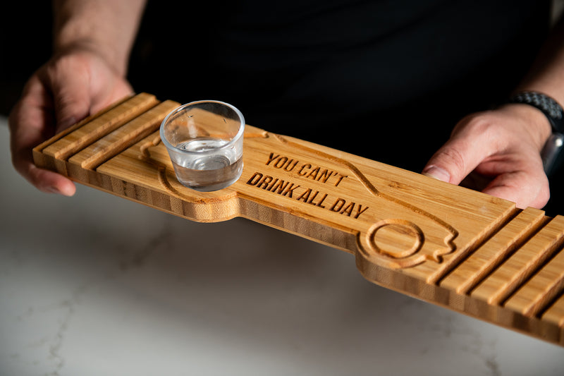 Personalized Wood Shot Plank, Ski Board For Shots, Two Person and Couples Shot Board