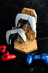 Personalized Controller Home Base Wall Mount for Gaming and Gamers - Optional Base Stand Available