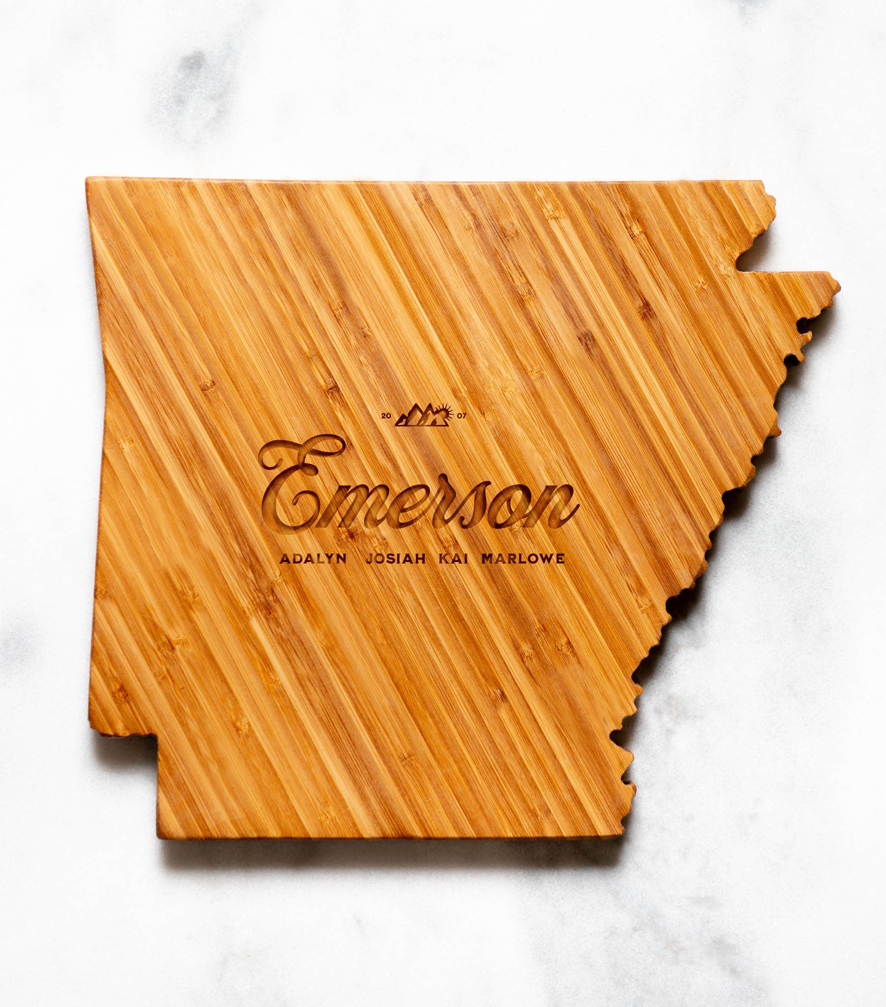 Personalized USA 50 States Shaped Cutting Boards