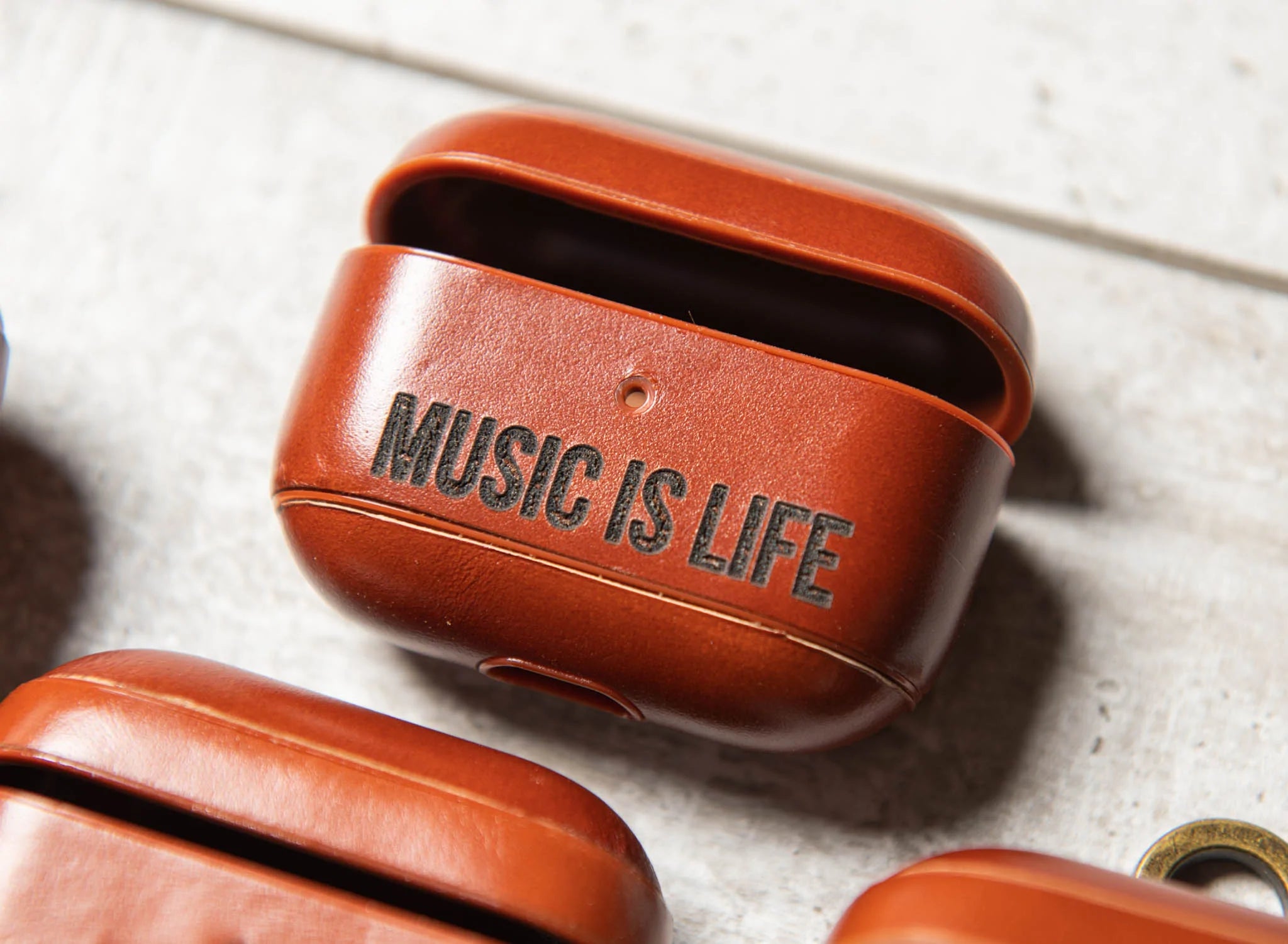 Personalized Leather Airpods Case