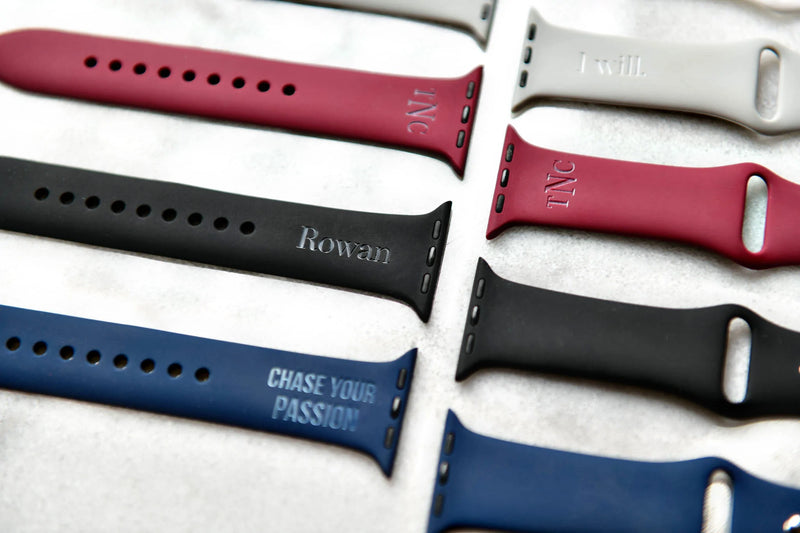 Personalized Name or Monogram Apple Watch Bands - All Sizes