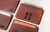 The Boca Personalized Leather Slim Wallet