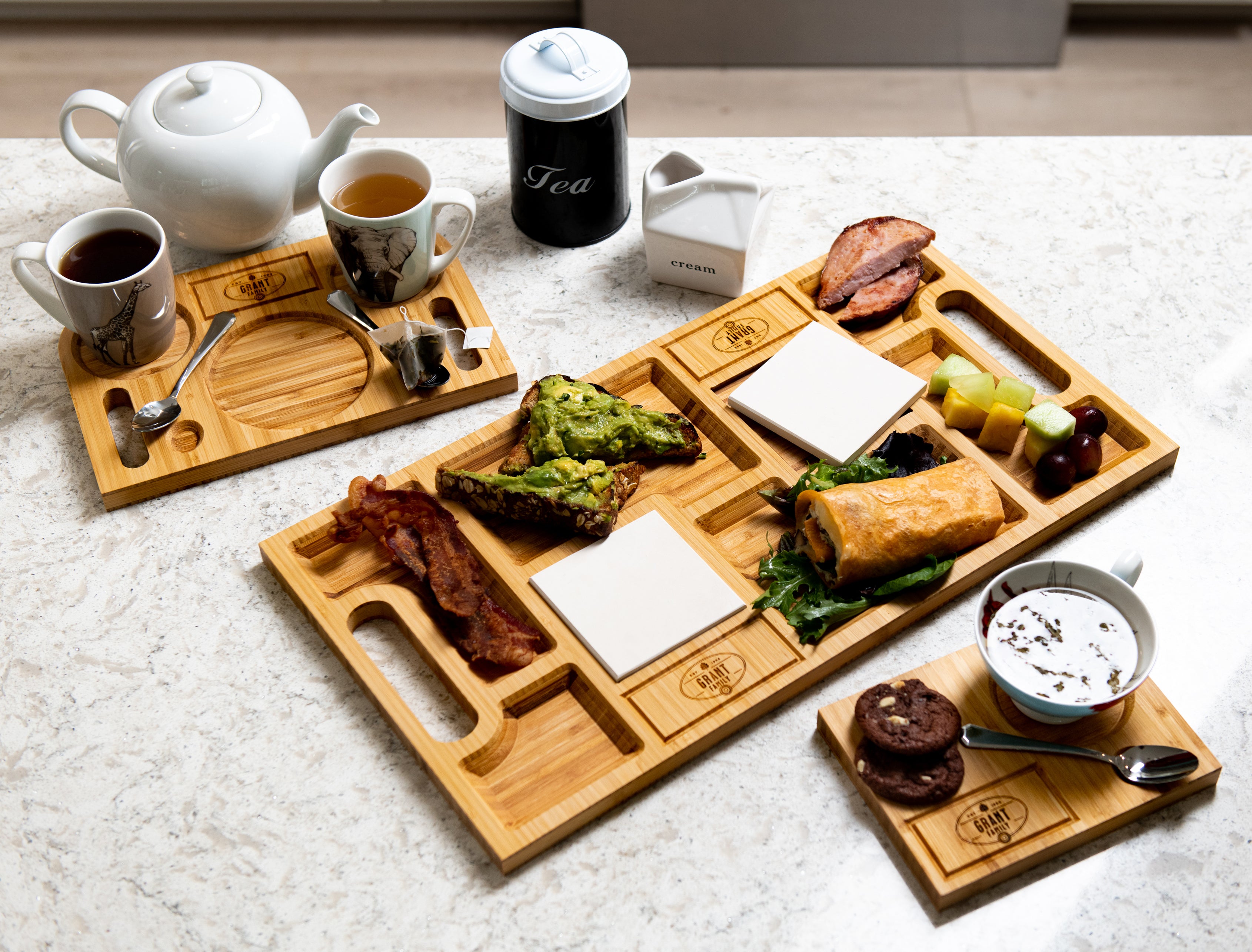 Personalized Brunch Board & Coffee for Two Gift Set