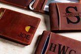 The Cedar Key Hero Inspired Slim Concealed Pocket Distressed Leather Wallet with ID Window