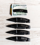 Quantity Discount Personalized Money Clip Knife Groomsman Gift