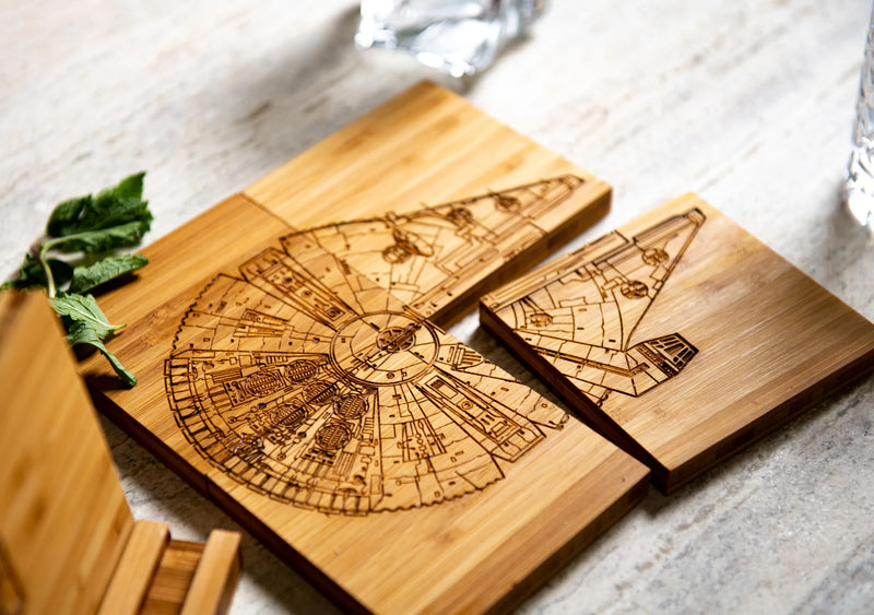 Inspired By: the Ships of Star Wars Coasters set of 4, Star Wars