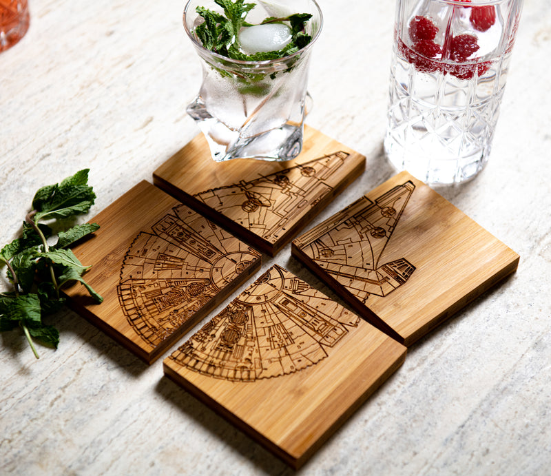 Star Wars Inspired Coasters with Optional Coaster Holder