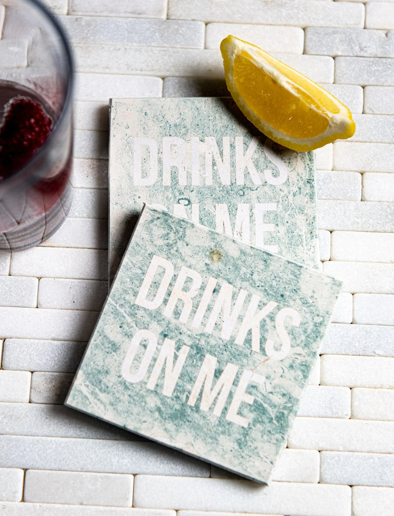 Limestone Personalized Coasters