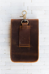 The Sanford Leather Phone Holder and Wallet
