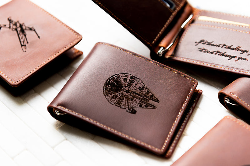 Star Wars Inspired The Key Largo Personalized Slim Leather Wallet