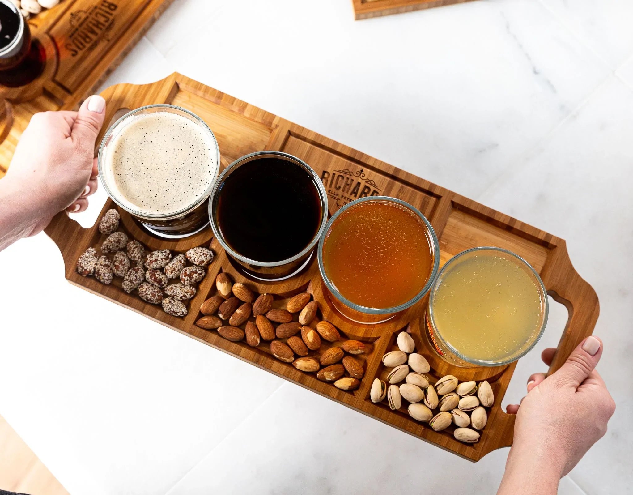 Personalized Beer Flight Trays