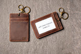 Personalized Distressed Leather Luggage Tag