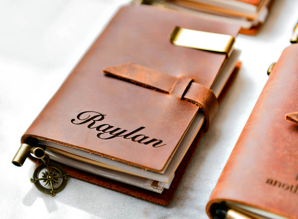 Personalized 3 in 1 Leather Notebook
