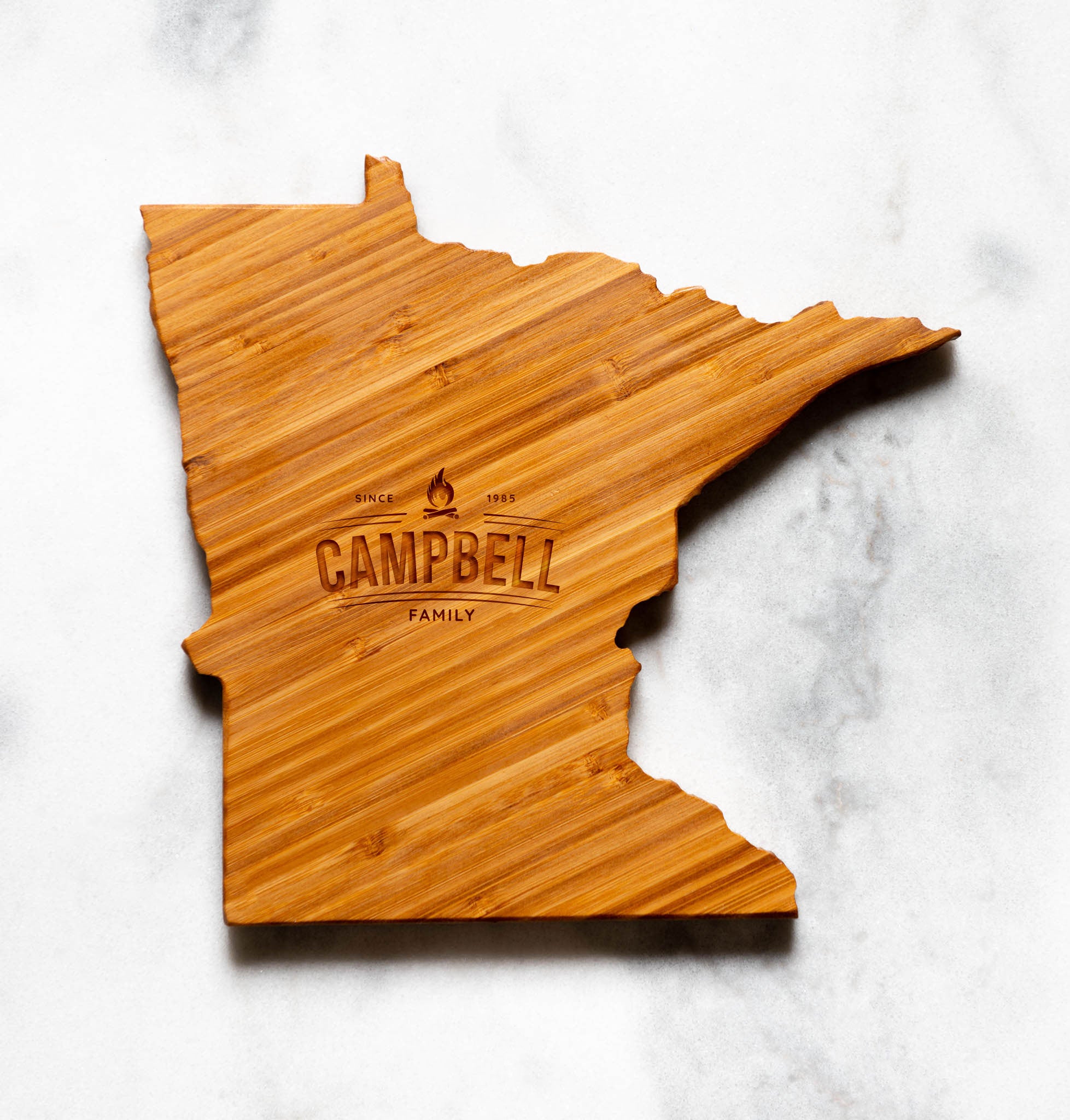 Personalized USA 50 States Shaped Cutting Boards