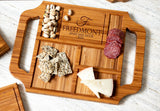 Charcuterie Board & Drink Serving Tray Gift Set