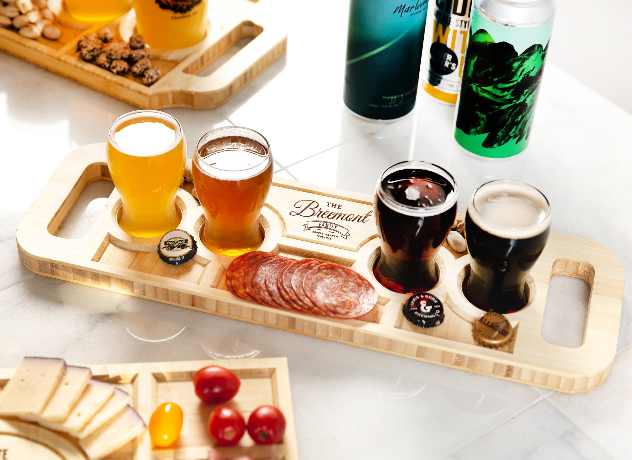 Personalized Beer Flight Trays