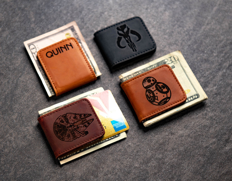 The Palm Beach Star Wars Inspired Leather Magnetic Money Cash Clip