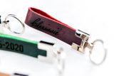 The San Blas Personalized Leather Keychain
