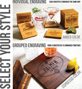 Hero Inspired Coasters with Optional Coaster Holder