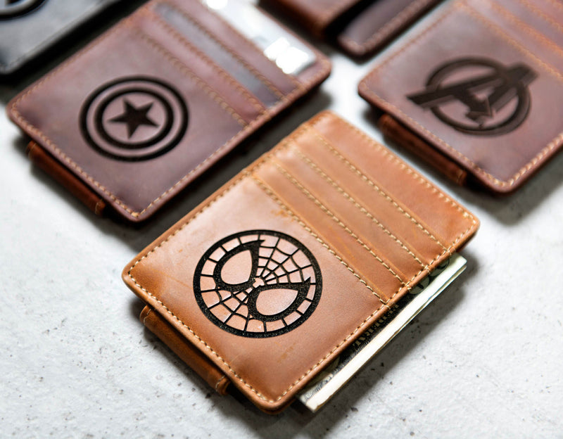 Hero Inspired Personalized Leather Magnetic Money Clip