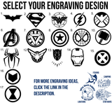 Super Hero Inspired The Key Largo Personalized Slim Leather Wallet