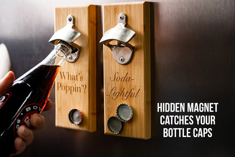 Magnetic Fridge Mount Personalized Bottle Opener