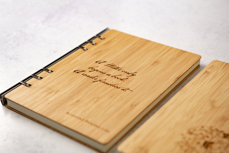 Personalized Wood Notebook