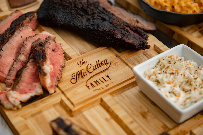 Personalized Grill Master BBQ Board - Serving Tray with Handle