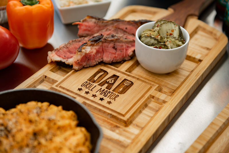 Personalized Grill Master BBQ Board - Serving Tray with Handle