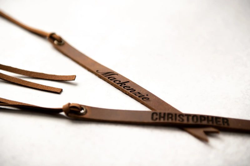 Personalized Leather Bookmark Engraved