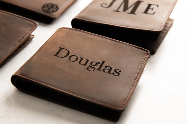 The Clearwater Personalized Leather Trifold Wallet