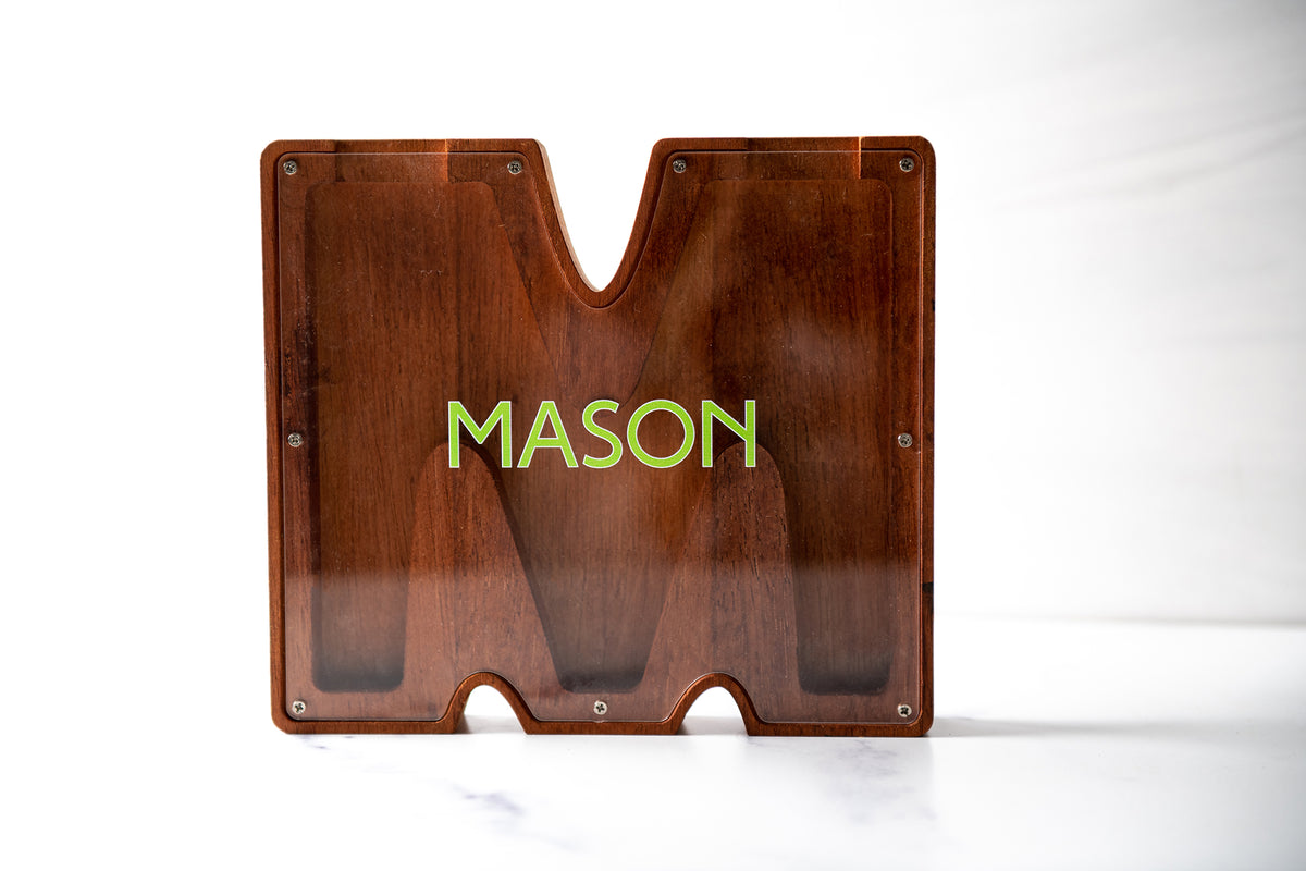Coin Bank Lettering Personalized Initial Letter Shaped Wood Coin Bank