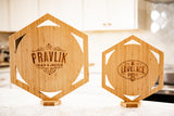 Personalized Hexagon and Sun Boards