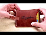 The Cedar Key Star Wars Inspired Slim Leather Wallet with ID Window