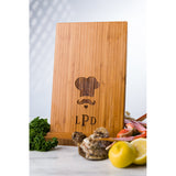 Personalized Cutting Board or Serving Tray Chef Hat Cook Wedding Men Mom Dad Anniversary Engraved Monogram Mustache Chef