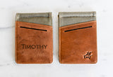 Personalized Leather Money Clip Wallet Slim Men Man Gift for Him Dad Father Boyfriend Guy Groomsman Best Man Handmade The Desoto Wallet